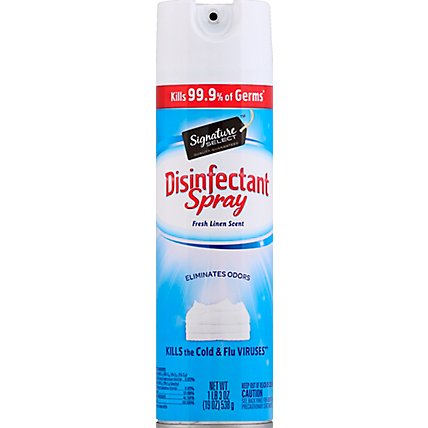 Signature Select Disinfectant Spray Fresh Linen - 19 OZ - Image 2