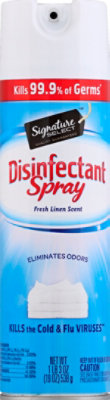 Signature SELECT Disinfectant Spray Fresh Linen - 19 OZ - Image 2