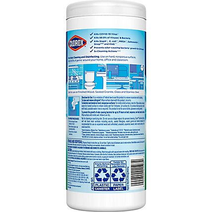 Clorox Fresh Scent Bleach Free Disinfecting Cleaning Wipes - 35 Count - Image 5