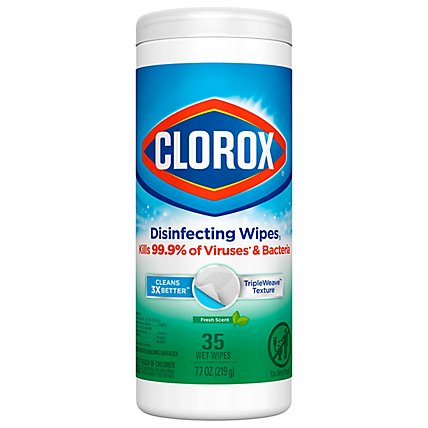 Clorox Fresh Scent Bleach Free Disinfecting Cleaning Wipes - 35 Count - Image 2
