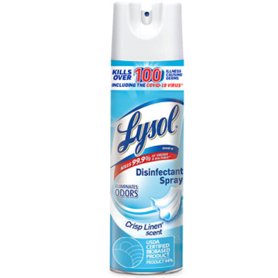Lysol Crisp Linen Disinfectant Spray - 19 Oz