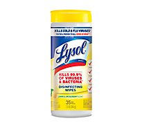 Lysol Lemon & Lime Blossom Scent Disinfecting Wipes - 35 CT