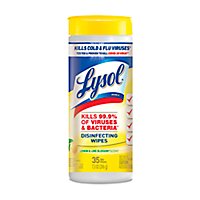Lysol Lemon Lime Blossom Disinfectant Wipes - 35 Count - Image 1