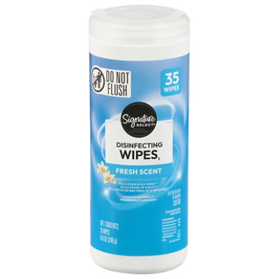 Signature SELECT Fresh Scent Disinfectant Wipe - 75 Count - jewelosco