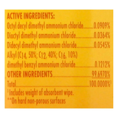 Signature SELECT Lemon Scent Disinfectant Wipes - 35 Count - Image 3