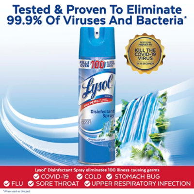 Lysol Spring Waterfall Disinfectant Spray - 19 Fl. Oz. - Image 4