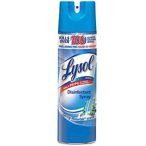 Lysol Spring Waterfall Scent Disinfectant Spray - 19 OZ