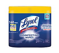 Lysol Lemon And Lime Blossom  Disinfecting Wipes - 160 Count