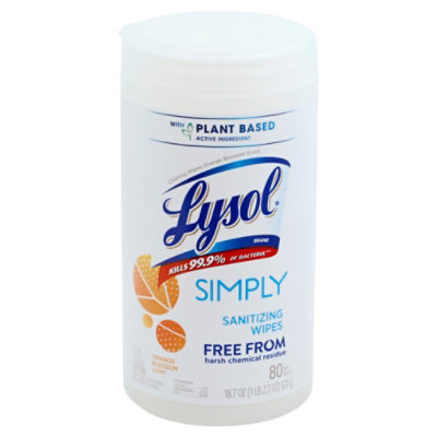 Lysol Wipes Simply Orange - 80 CT - Image 2