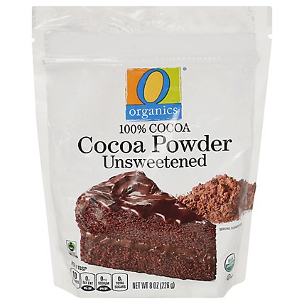 O Organic Cocoa Powder Unsweetened - 8 OZ - Image 1