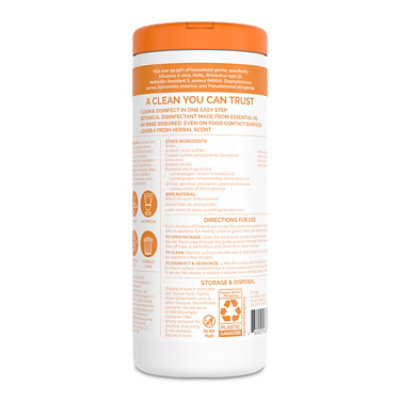 Seventh Generation Lemongrass Citrus Disinfecting Wipes - 35 Count - Image 5