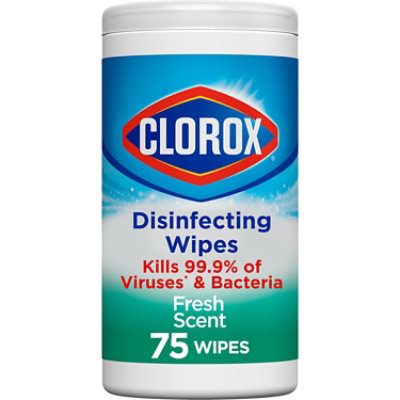 Clorox Fresh Scent Bleach Free Disinfecting Cleaning Wipes - 75 Count - Image 1