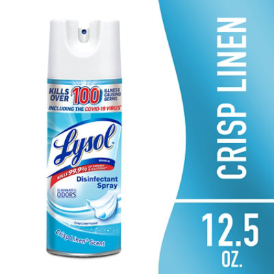 Lysol Crisp Linen Disinfectant Spray - 12.5 Fl. Oz. - Image 1