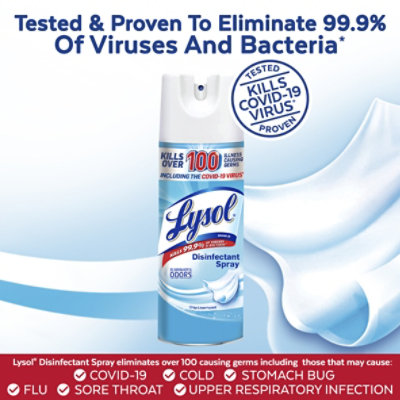 Lysol Crisp Linen Disinfectant Spray Toilet Bowl Cleaner - 12.5 Fl. Oz. - Image 2