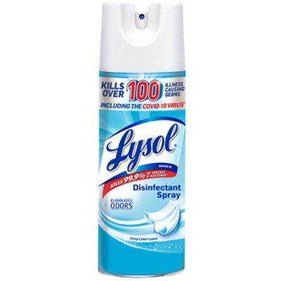 Lysol Crisp Linen Disinfectant Spray - 12.5 Fl. Oz. - Image 2