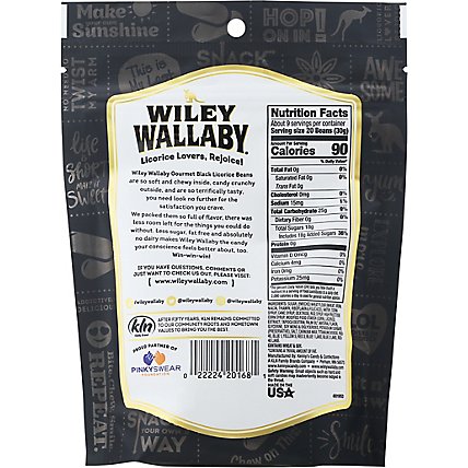 Wiley Wallaby Outback Beans Black Bag - 10OZ - Image 6