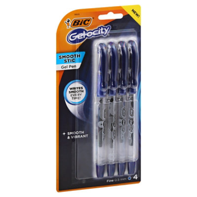 Bic Gelocity Stic Blu - 4 CT - Image 1