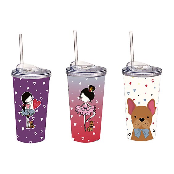 Little Lilly 7.5in Travel Cup Asst - EA