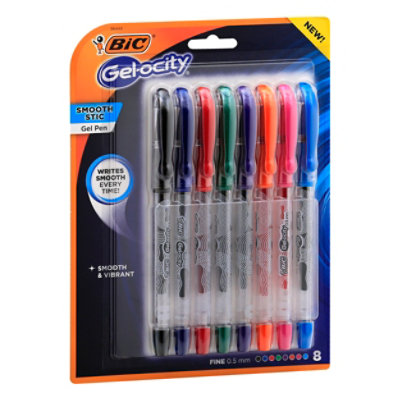 BIC Gelocity Smooth Gel Pens, Fine Point (0.5mm), Assorted, 36-Count Pack