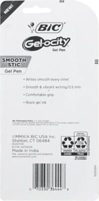 Bic Gelocity Stic Blk - 4 CT - Image 4