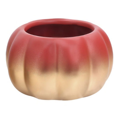 Debi Lilly Gold Fade Pumpkin Planter - EA - Image 1