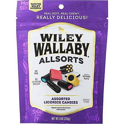 Wiley Wallaby Licorice Allsorts Bag - 8OZ - Image 2
