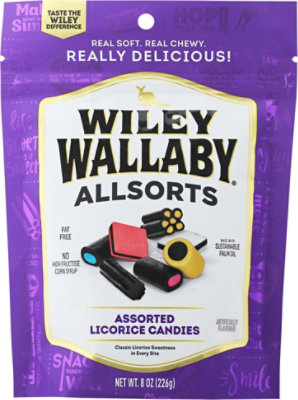 Wiley Wallaby Licorice Allsorts Bag - 8OZ - Image 2