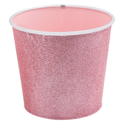 Debi Lilly Pink Glitter Planter Lg - EA