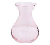 Debi Lilly Design Small Chiseled Flower Pink Vase 6.5 Inches Tall - Each