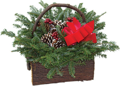 Decorated Cedar Mini Baskets - Each - Image 1