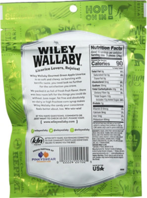 Wiley Wallaby Grn Apple Licorice Bag - 10OZ - Image 6