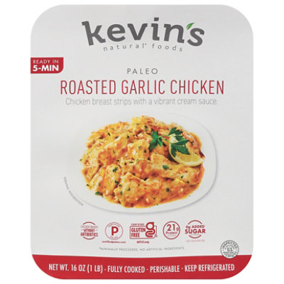 Kevins Natural Foods Roasted Garlic Chicken - 16 OZ - Image 3