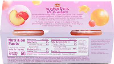 Del Monte Bubble Fruit Peach Strawberry Fruit Cup Snacks - 4-3.5 Oz - Image 6