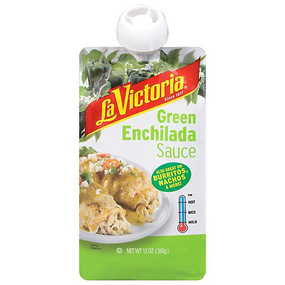 La Victoria Green Enchilada Sauce Mild - Pouch - 12 OZ