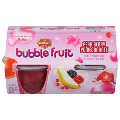 Del Monte Bubble Fruit Pear Berry Pomegranate - 14 Oz - Image 2