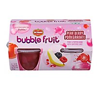 Del Monte Bubble Fruit Pear Berry Pomegranate Pears & Popping Boba With - 4-3.5 OZ