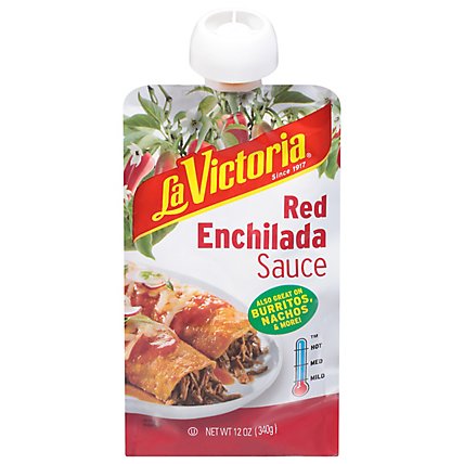 La Victoria Red Enchilada Mild Sauce Pouch - 12 OZ - Image 1