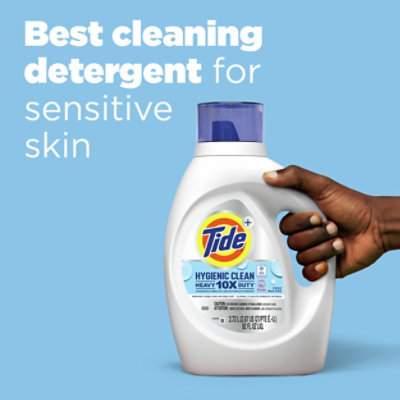 Tide Plus Hygienic Clean 10X Heavy Duty Scent Free Liquid Laundry Detergent - 154 Fl. Oz. - Image 4