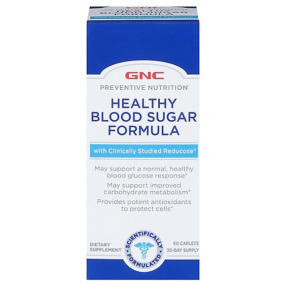 GNC Preventive Nutrition Supplement Healthy Blood Sugar Formula - 60 Count
