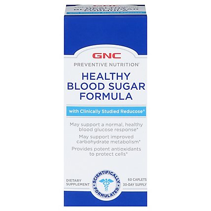 GNC Preventive Nutrition Supplement Healthy Blood Sugar Formula - 60 Count - Image 1