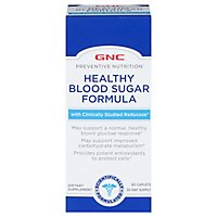 GNC Preventive Nutrition Supplement Healthy Blood Sugar Formula - 60 Count - Image 1