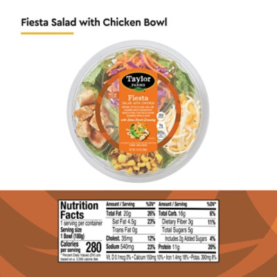 Taylor Farms Fiesta Chicken Salad Bowl - 6.35oz - Image 4