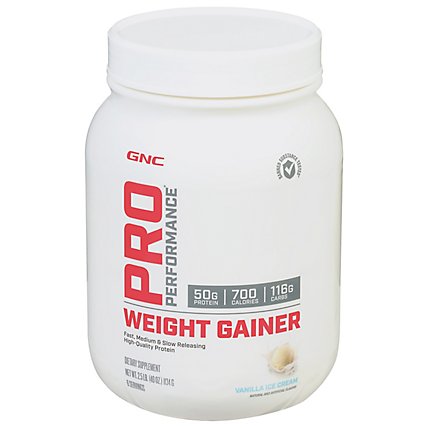 Gnc Pro Performance Weight Gainer Vanilla - 40OZ - Image 1