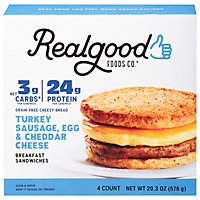 Real Good Foods Breakfast Sandwich Saus - 20.3 OZ - Image 1