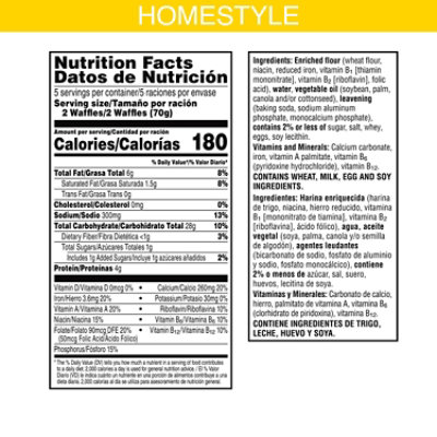 Eggo Eggoji Frozen Waffles Homestyle Frozen Breakfast 10 Count - 12.3 Oz - Image 5