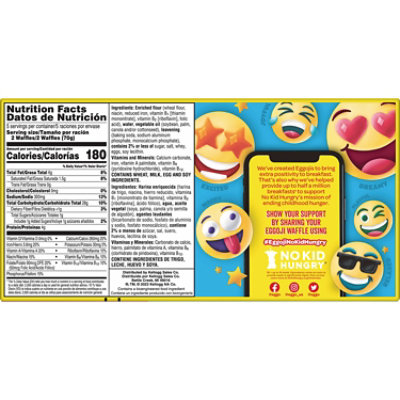 Eggo Eggoji Frozen Waffles Homestyle Frozen Breakfast 10 Count - 12.3 Oz - Image 7