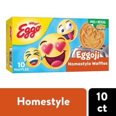 Eggo Homestyle with Maple Flavor Frozen Mini Waffles, 10.9 oz, 40 Count