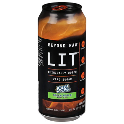 Beyond Raw Lit On-the-go Jolly Grn Apl - 16OZ - Image 3