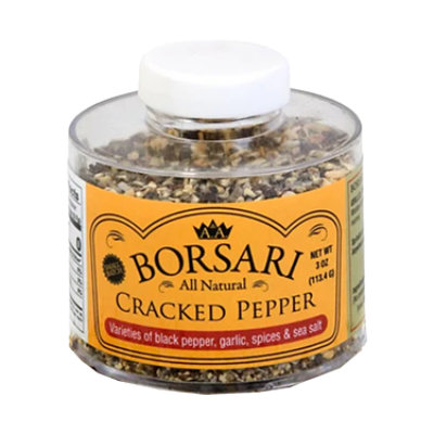 Borsari Seasoning Cracked Pepper - 3 OZ - Image 1