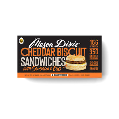 Mason Dixie Breakfast Sandwich Cheddar - 9.3 Oz - Image 9